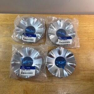 Hyundai Genesis Wheel Hub Center Caps Set of 4 Silver OEM 52960 3M200 New